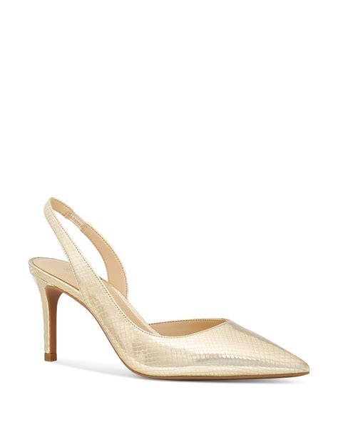 Michael Kors Women's Alina Pointed Toe High Heel Slingback 